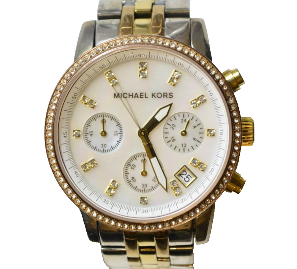 Michael Kors Ritz MK5650 Women’s Chronograph Watch – Mother of Pearl Dial